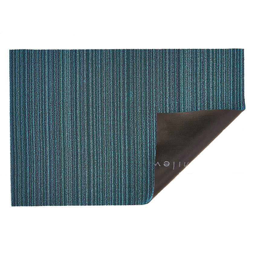 Tapis shag à rayures fines pour intérieur/extérieur
