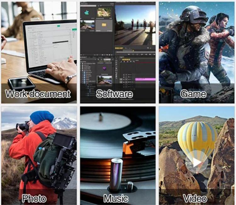 DataCore – Externý pevný disk 1TB – Štíhly prenosný USB 3.0 disk