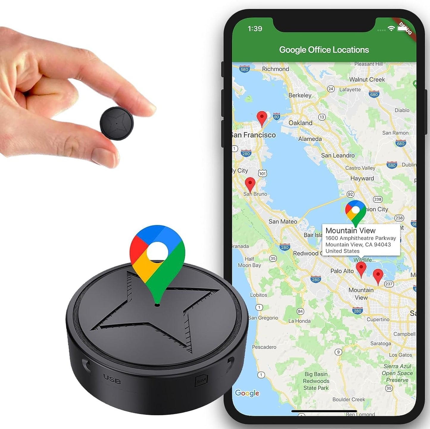 UltraTrack Strong Magnetic GPS Tracker - Genaue Standortaktualisierungen