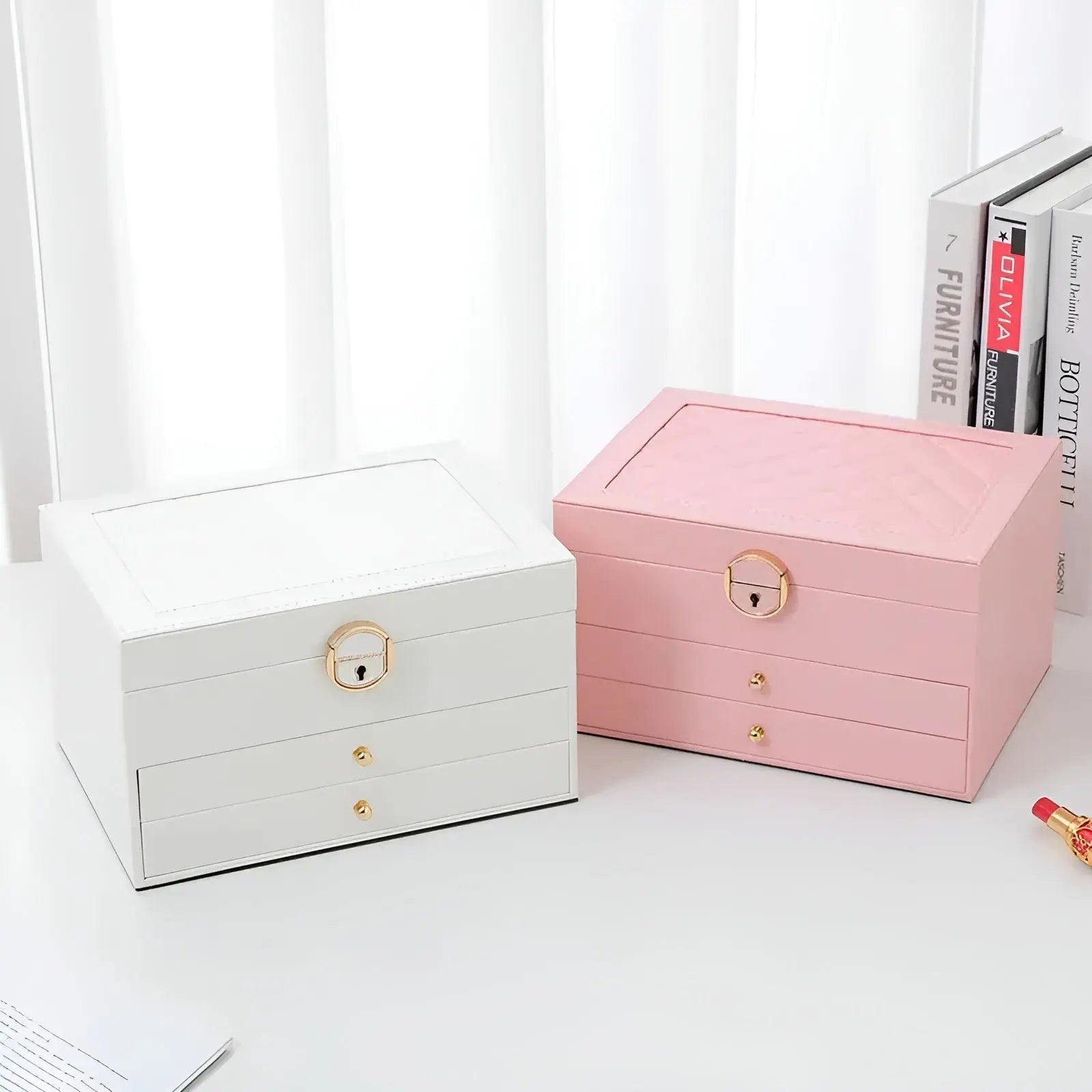 Luxusná viacvrstvová šperkovnica – EleganceBox