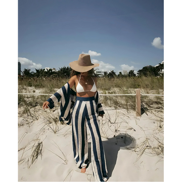 De Soleil Set da Spiaggia Lavorato a Maglia – Leggero, Arieggiato & Godersi con Stile