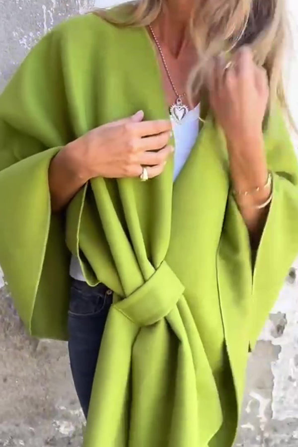 Waike Jacket - Lockere Cape-Jacke mit V-Ausschnitt für Frauen
