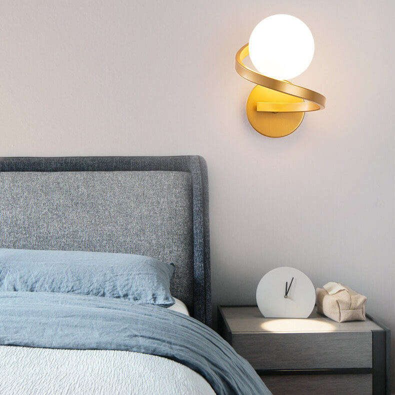 GlowFlex - Moderne gebogene minimalistische Wandleuchte aus Eisen