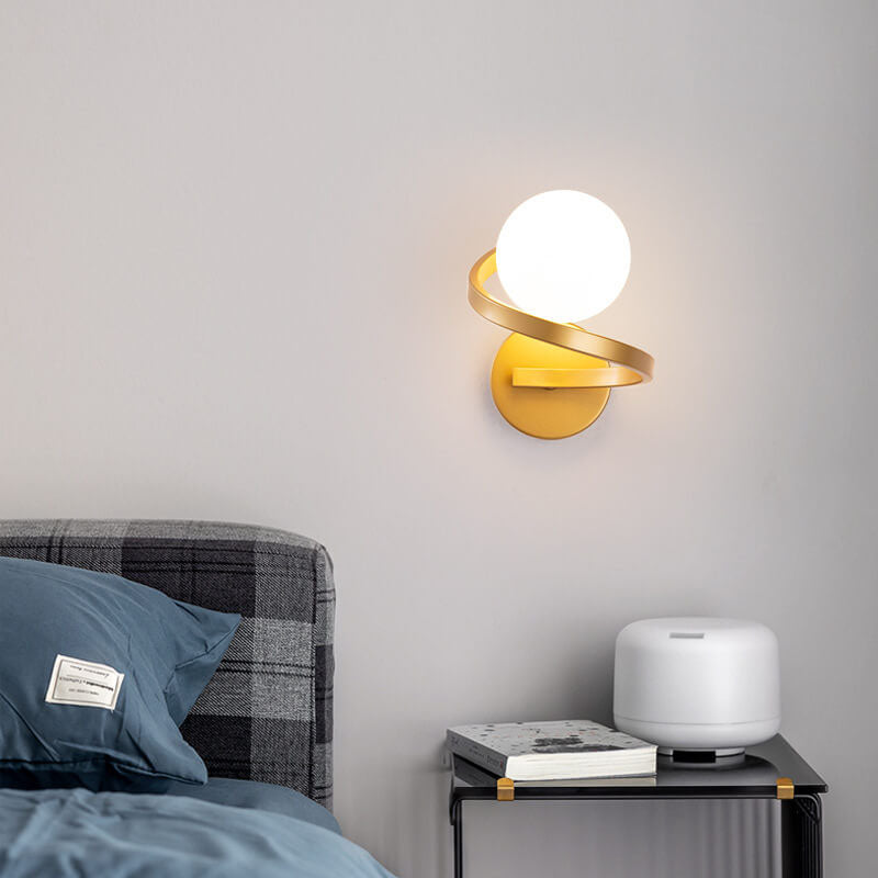 GlowFlex - Moderne gebogene minimalistische Wandleuchte aus Eisen