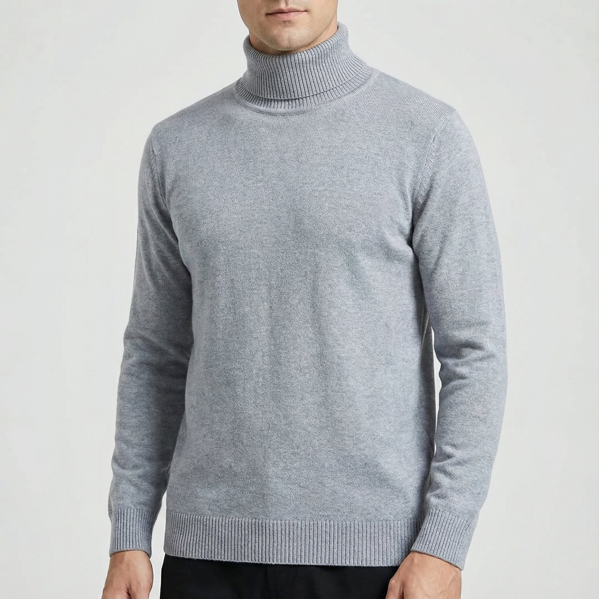 Herren Rollkragenpullover – Feinstrick Basic, Elegant & Ideal für Layering