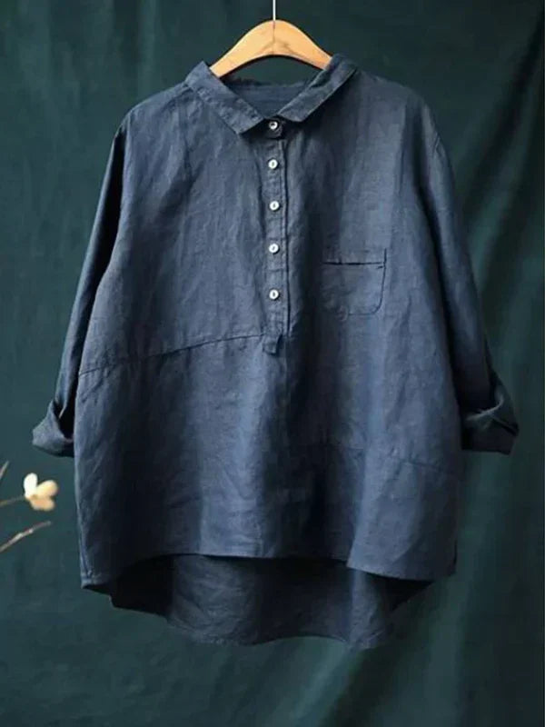 Vintage-Blusen aus Baumwolle und Leinen - Mabel