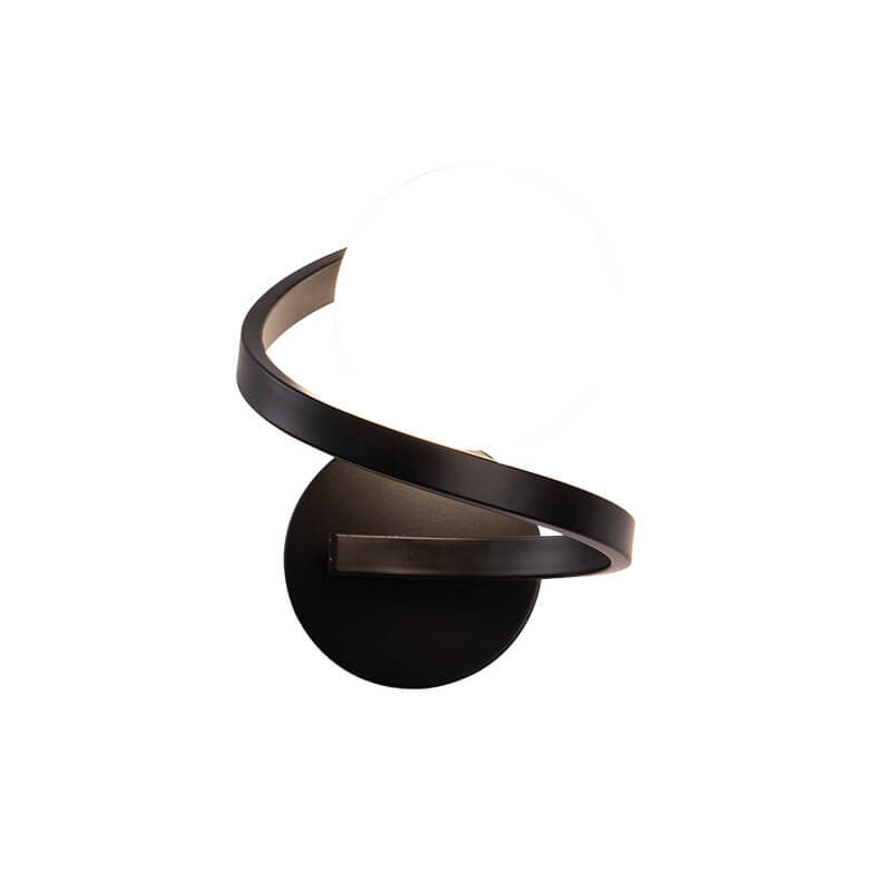 GlowFlex - Moderne gebogene minimalistische Wandleuchte aus Eisen