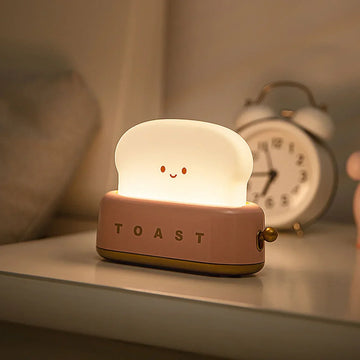Niedliches Toast-Nachtlicht - tragbar, wiederaufladbar und stimmungsvoll