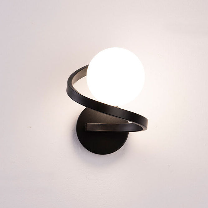 GlowFlex - Moderne gebogene minimalistische Wandleuchte aus Eisen