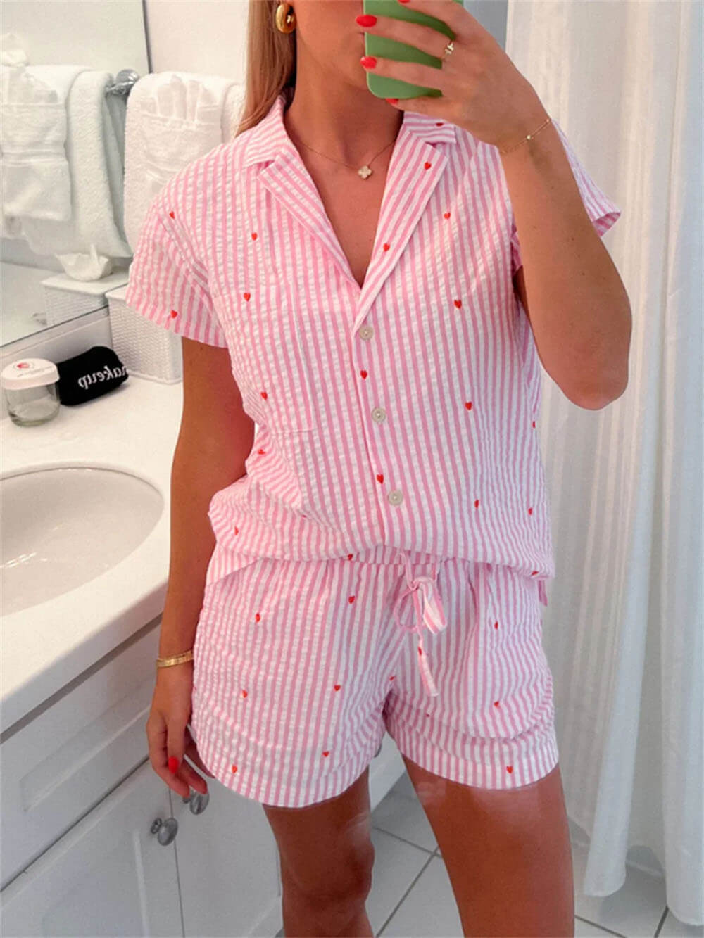 Kuscheliges Pyjama-Set mit Shorts für Frauen - Tris