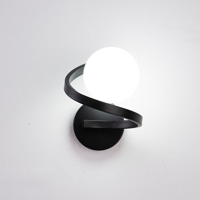GlowFlex - Moderne gebogene minimalistische Wandleuchte aus Eisen