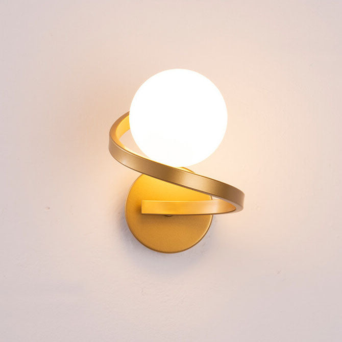 GlowFlex - Moderne gebogene minimalistische Wandleuchte aus Eisen