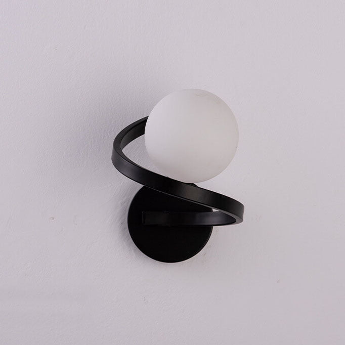GlowFlex - Moderne gebogene minimalistische Wandleuchte aus Eisen