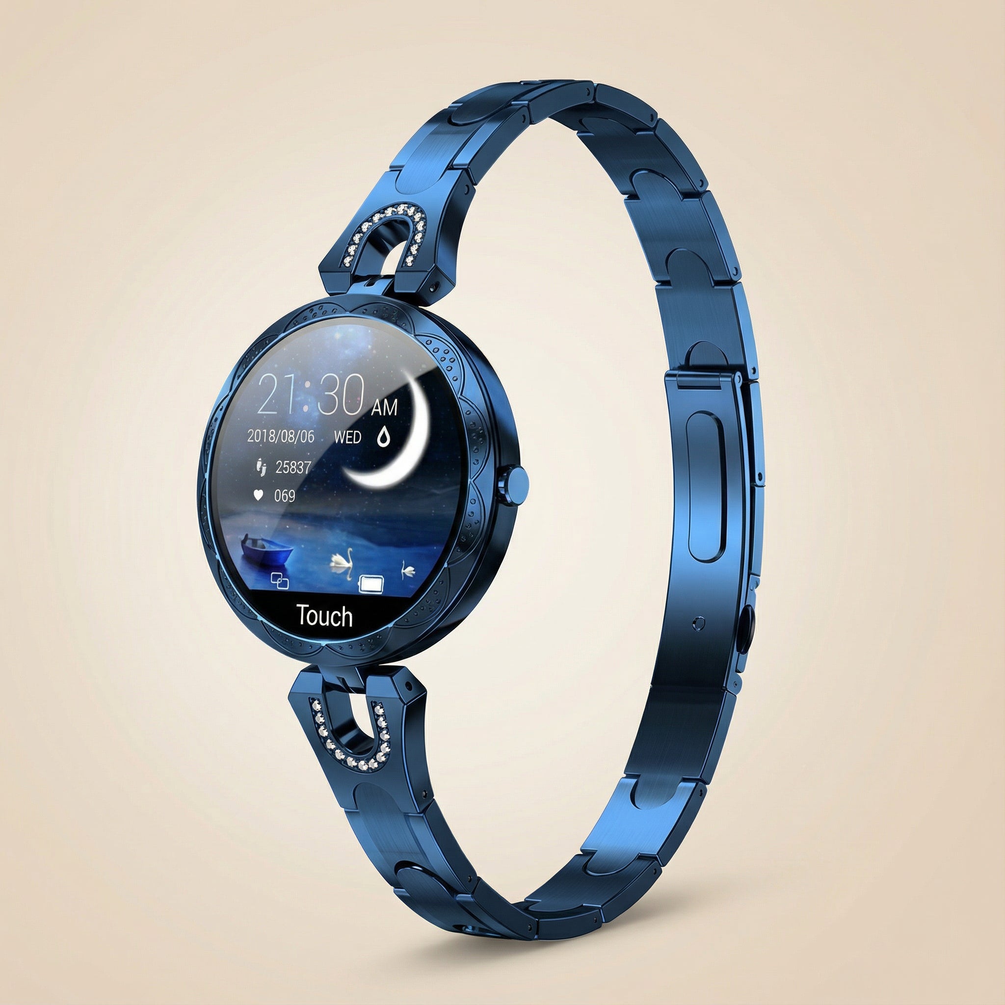 AquaFit Damen Smartwatch wasserdicht – Touchscreen, Aktivitätsfunktionen & IP67