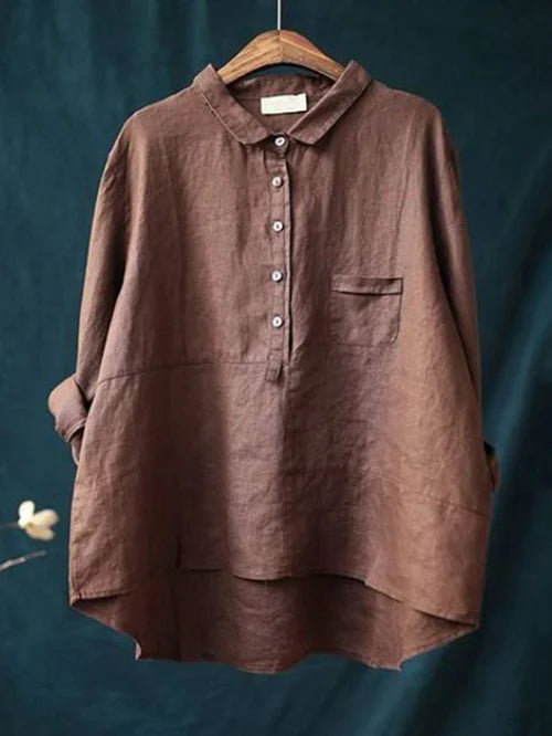 Vintage-Blusen aus Baumwolle und Leinen - Mabel