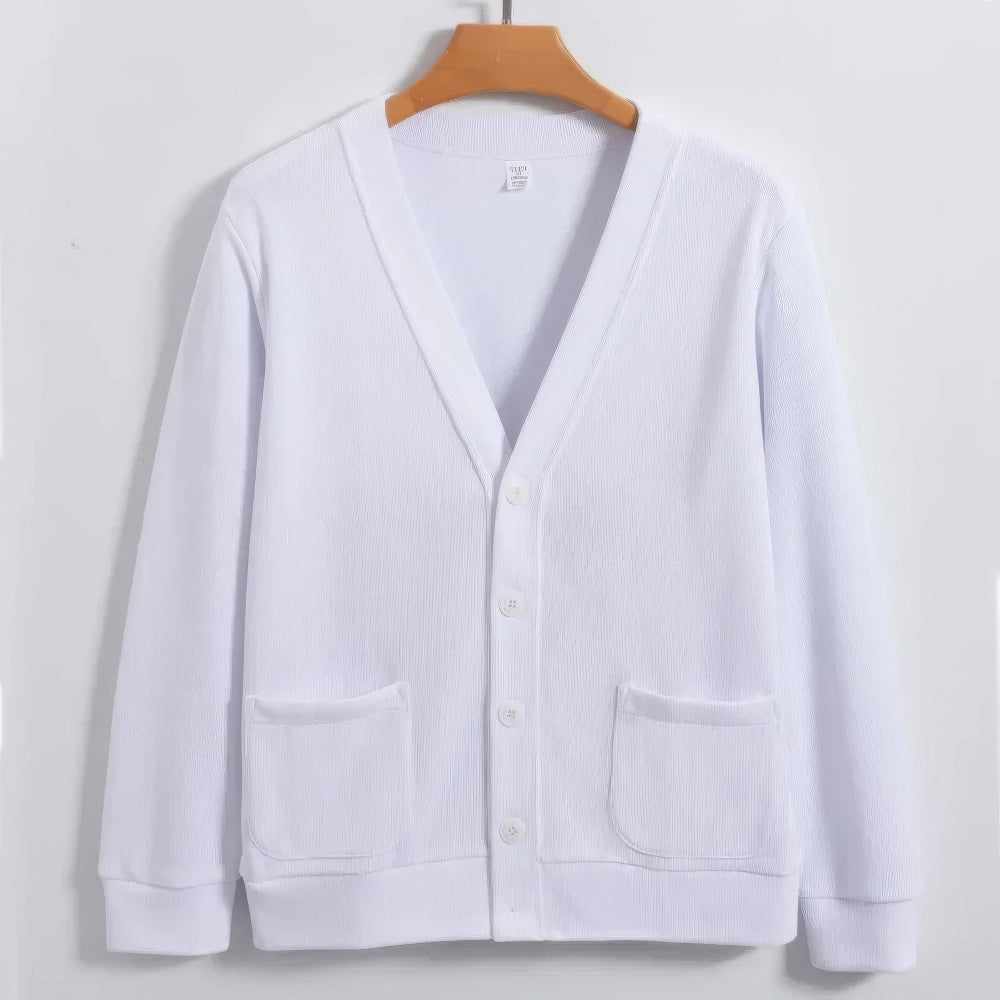 Pull-over de loisirs uni pour hommes – Confortable et intemporel