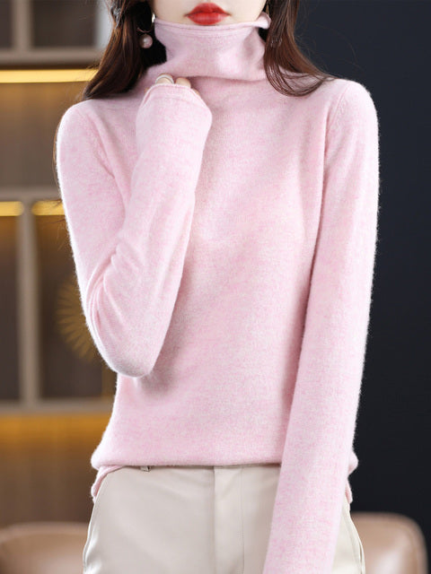 Audrey rullekravepullover – elegant uldpullover til kolde dage