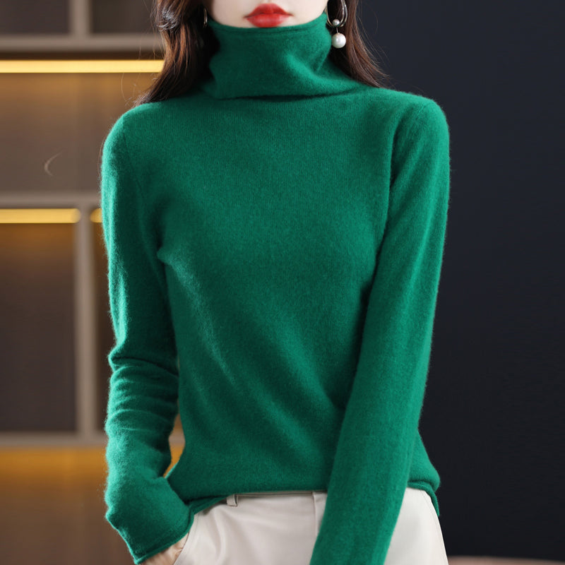 Audrey rullekravepullover – elegant uldpullover til kolde dage