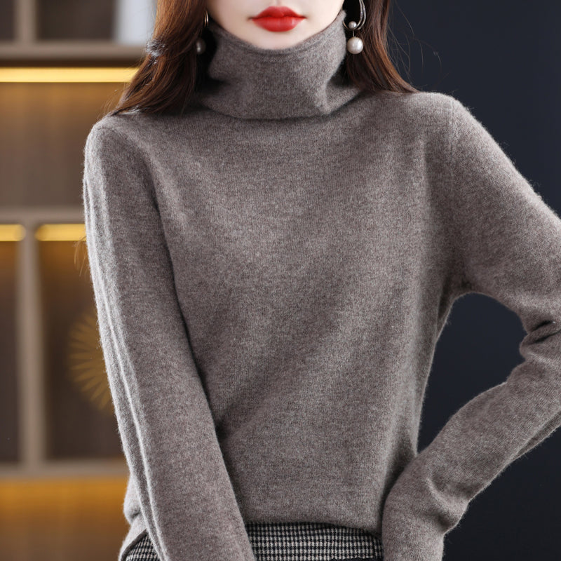 Audrey rullekravepullover – elegant uldpullover til kolde dage
