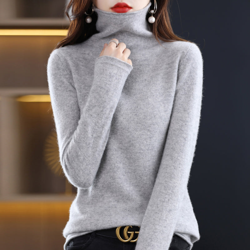 Audrey rullekravepullover – elegant uldpullover til kolde dage