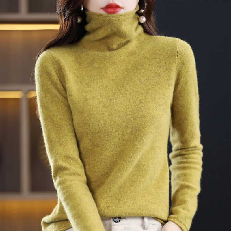 Audrey rullekravepullover – elegant uldpullover til kolde dage