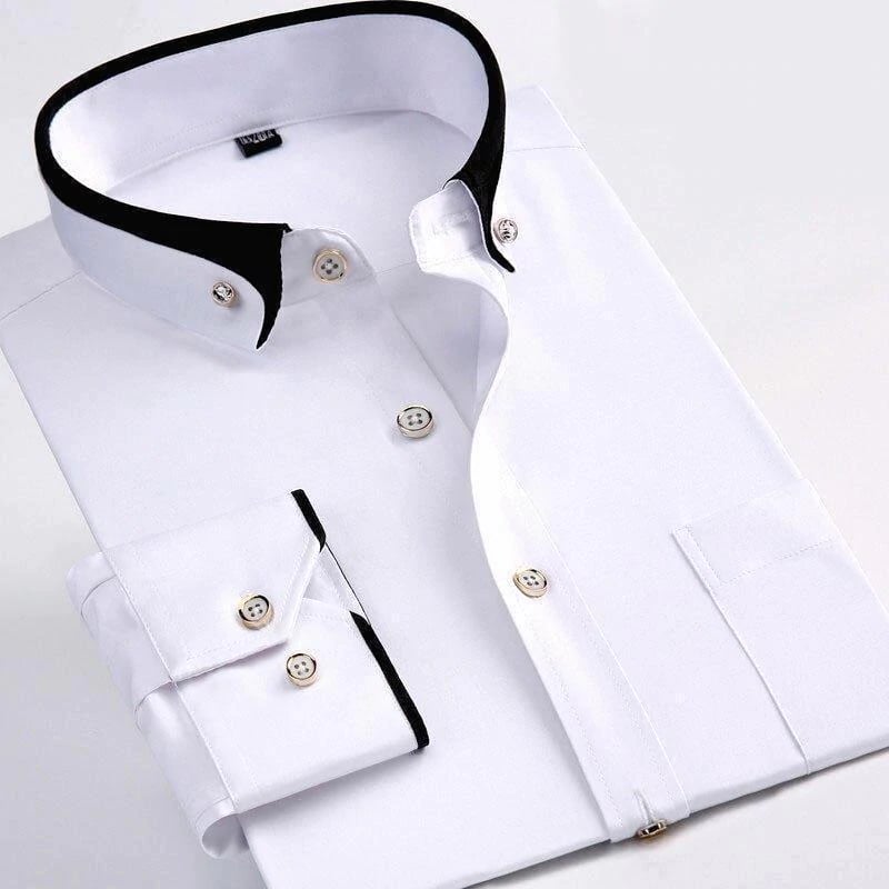 Chemise à manches longues Devako pour hommes