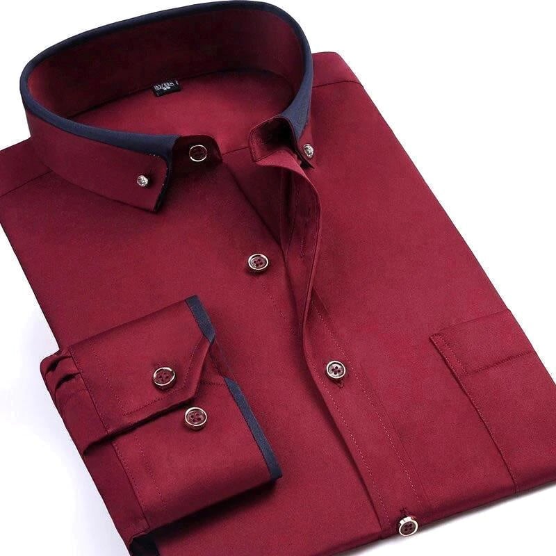 Chemise à manches longues Devako pour hommes