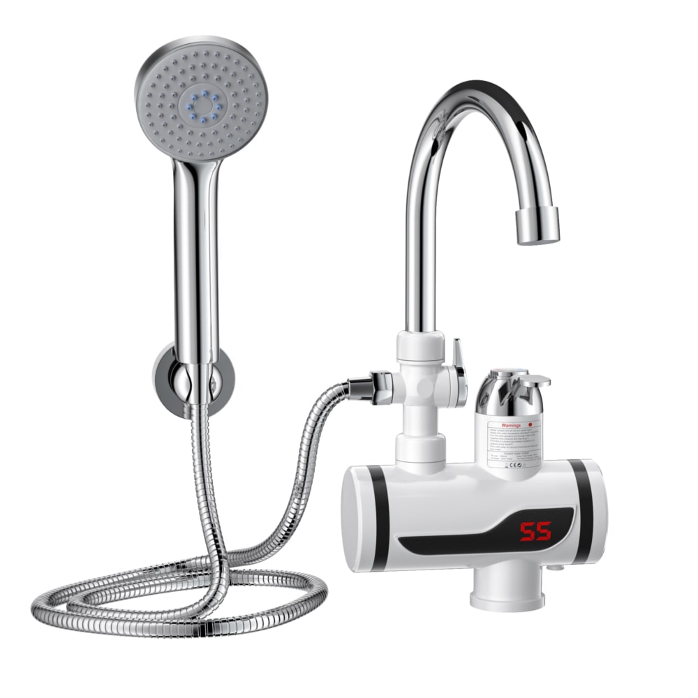 Robinet et douche avec chauffage intégré pour eau chaude instantanée