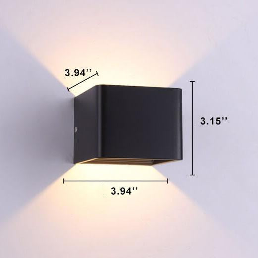 LuxorLight - Stilvolle quadratische LED-Wandleuchten aus Aluminium