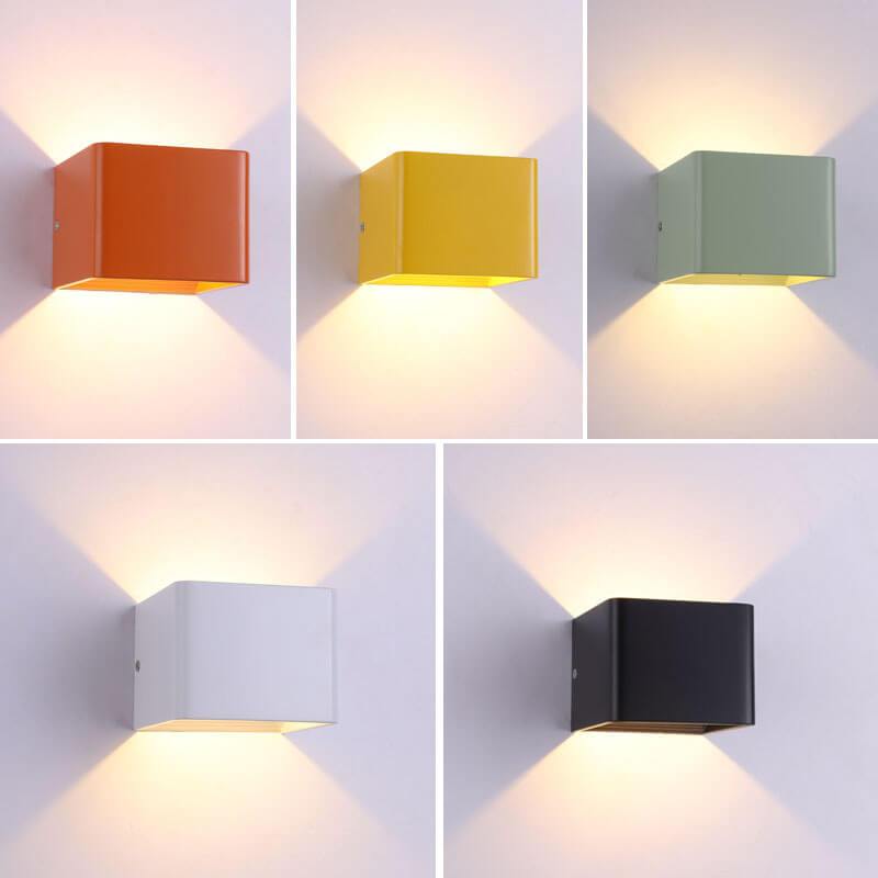 LuxorLight - Stilvolle quadratische LED-Wandleuchten aus Aluminium