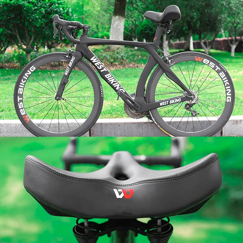 Velomano – Fahrradsattel ergonomisch mit Stoßdämpfung – für Komfortfahrer