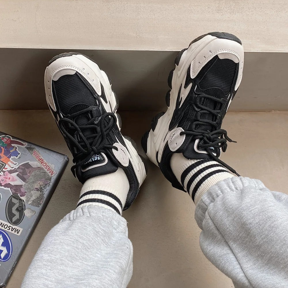 Abby - Modische und Gemütliche Plateau-Sneakers