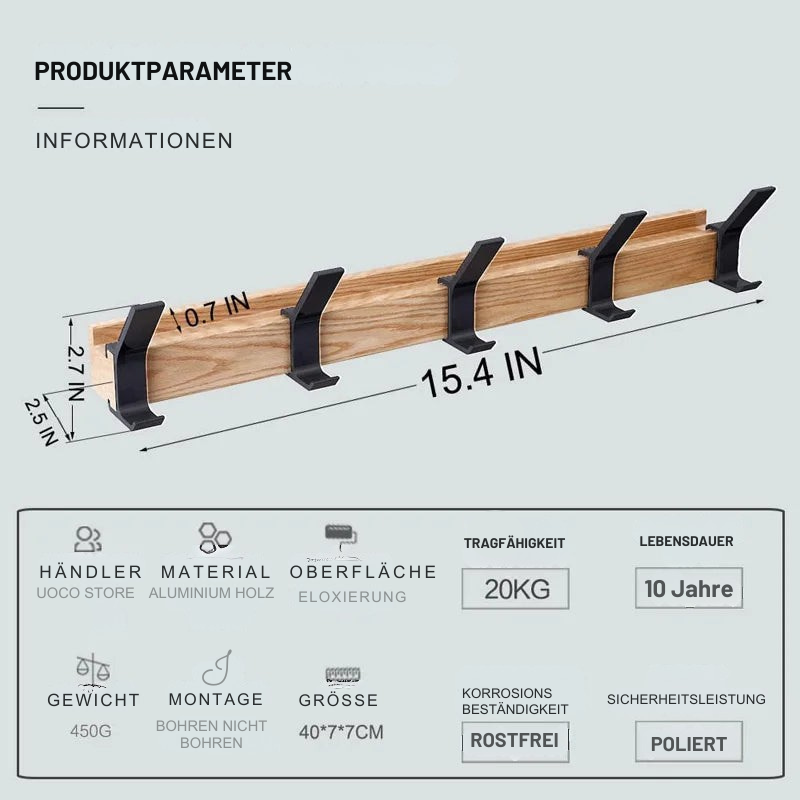 Wandgarderobe Nordia – Funktionales Design trifft skandinavische Eleganz