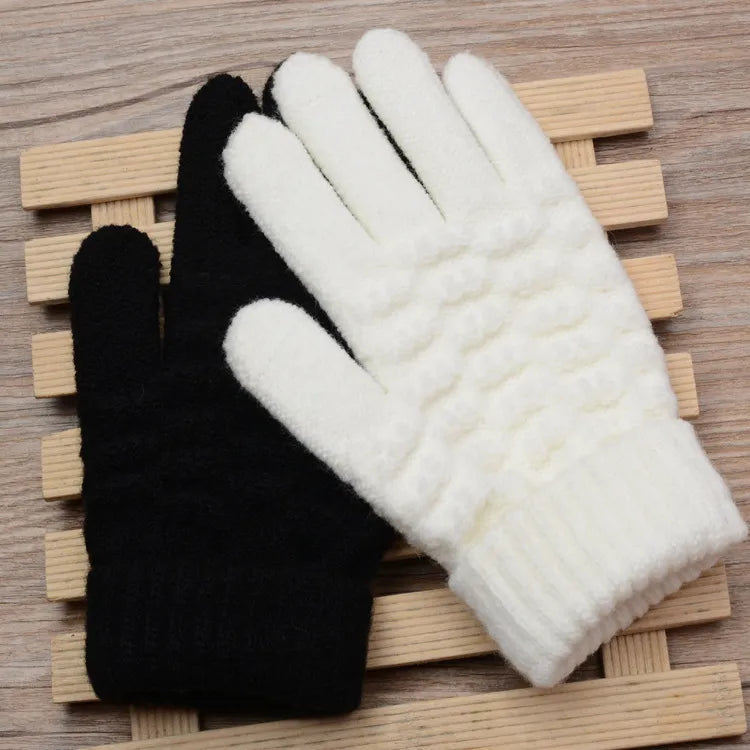 Gestrickte Touchscreen-Handschuhe für Frauen - Amara