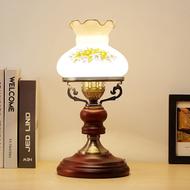 GlowSophie - Rødbrun Urne Bordlampe