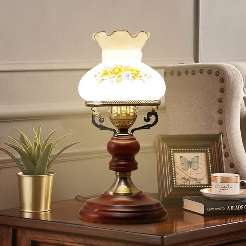 GlowSophie - Rødbrun Urne Bordlampe