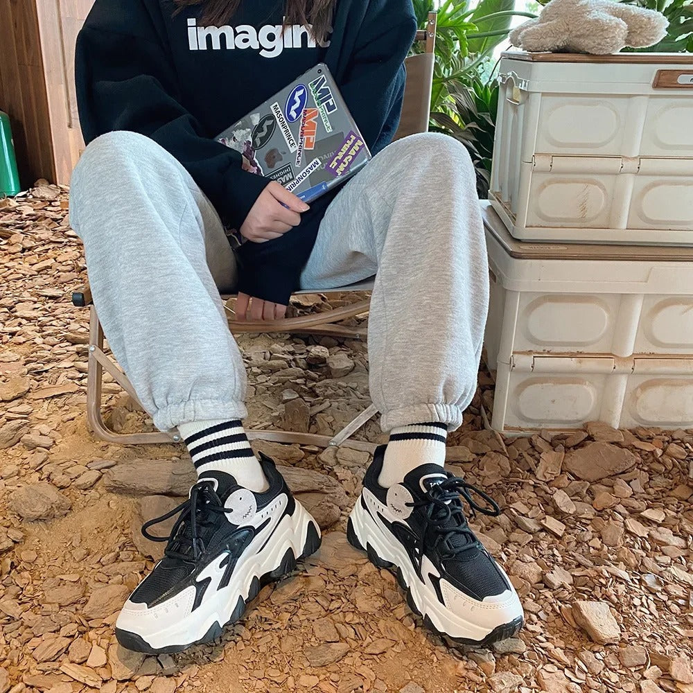 Abby - Modische und Gemütliche Plateau-Sneakers