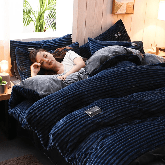 Fluwel – Winter-Bettwäsche-Set aus Plüschfleece – Warm & weich schlafen
