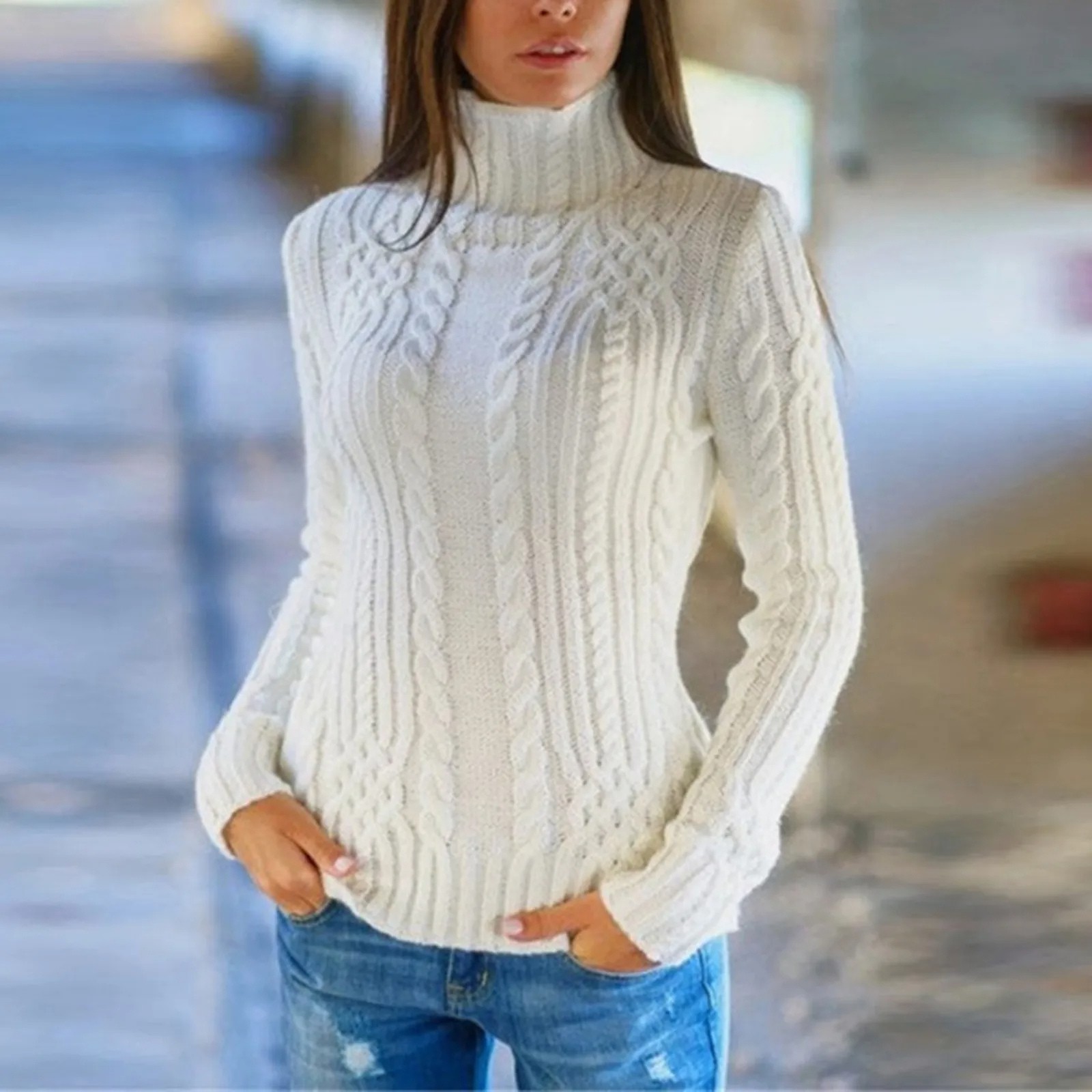 Yelko sweater | afslappet damepullover med halv lynlås | komfort og alsidig stil