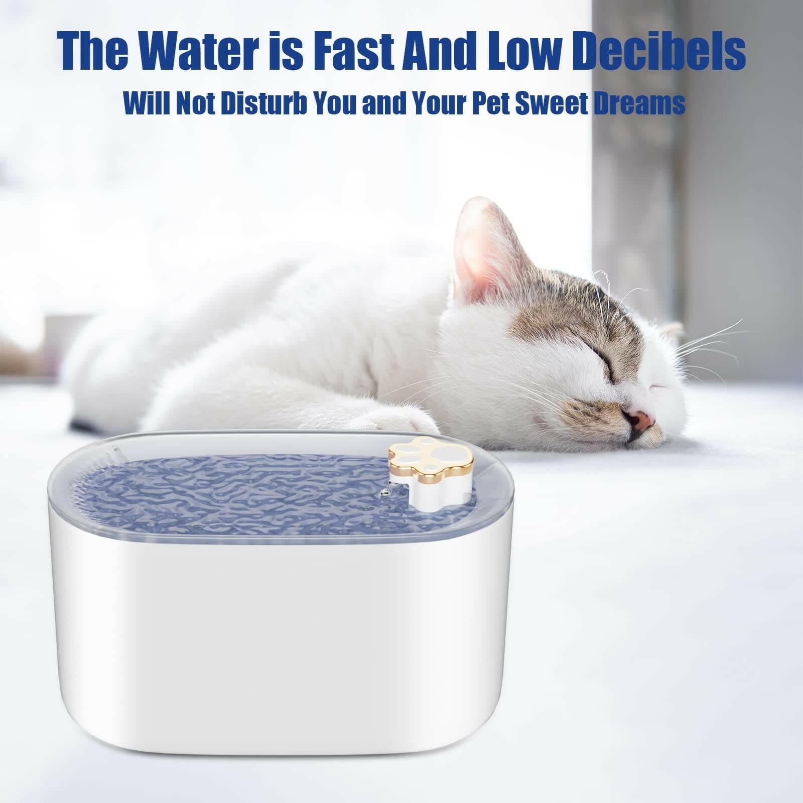 Devako Pet Ultra-leiser Wasserspender mit LED-Beleuchtung Wasserfontäne