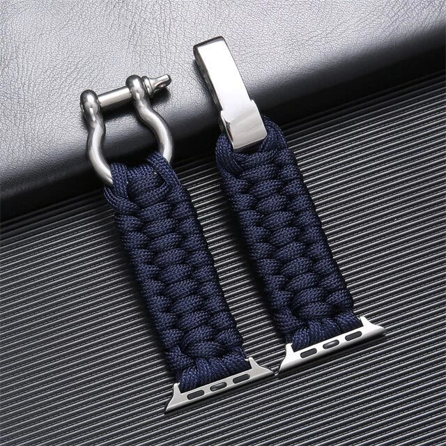 FlexiWrist – Paracord Armband für Apple Watch – Verstellbar & robust