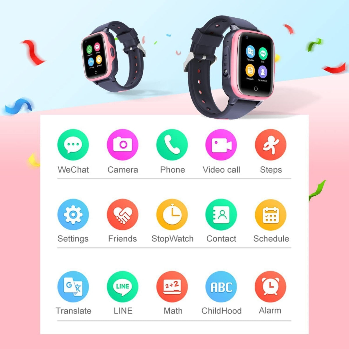 SmartKid Pro – Kinder-Smartwatch mit GPS, Kamera & SIM-Kartenslot