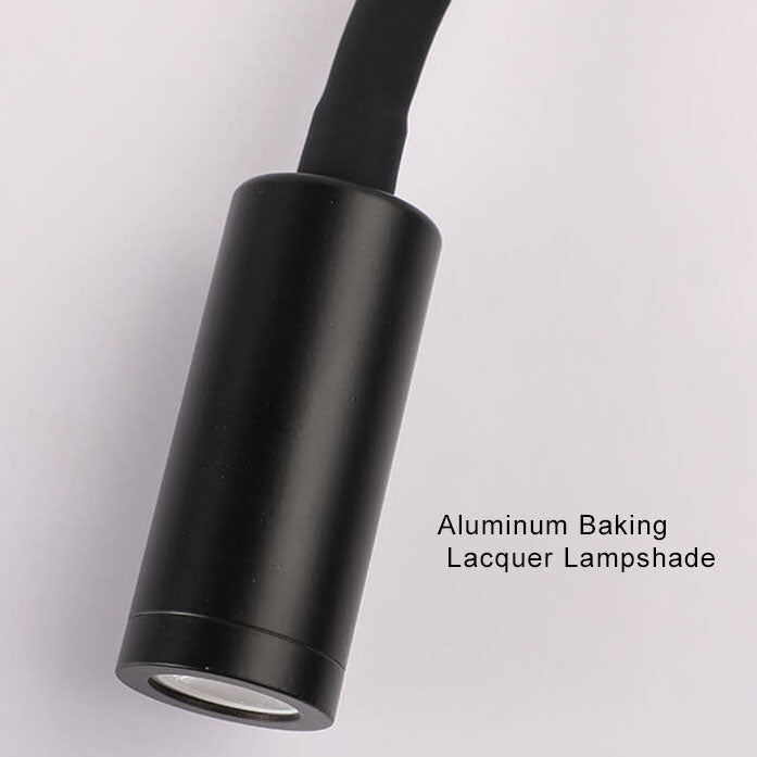 FlexiGlow - Moderne LED-Wandleuchte mit 360 Grad verstellbarem Licht