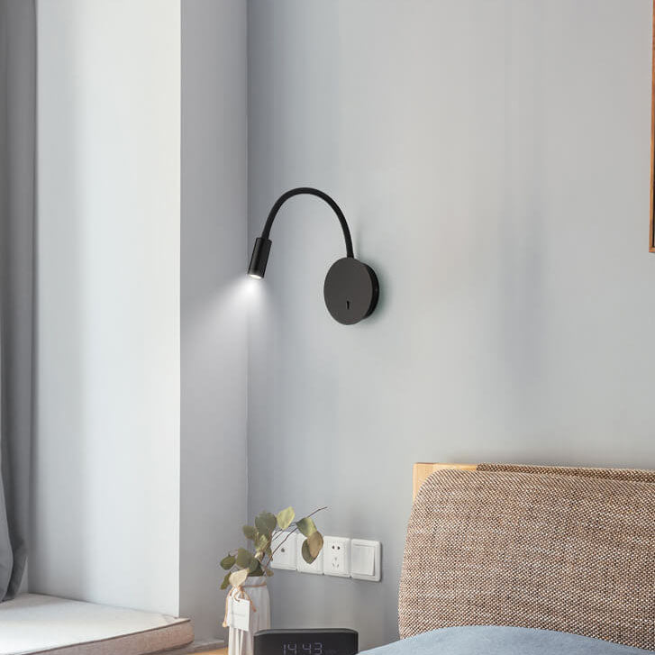 FlexiGlow - Moderne LED-Wandleuchte mit 360 Grad verstellbarem Licht