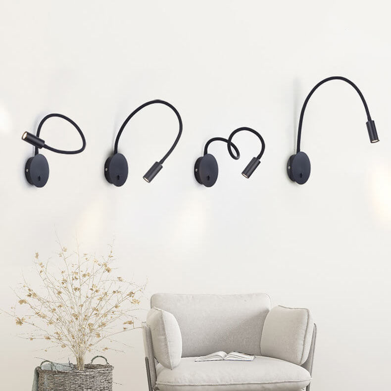 FlexiGlow - Moderne LED-Wandleuchte mit 360 Grad verstellbarem Licht
