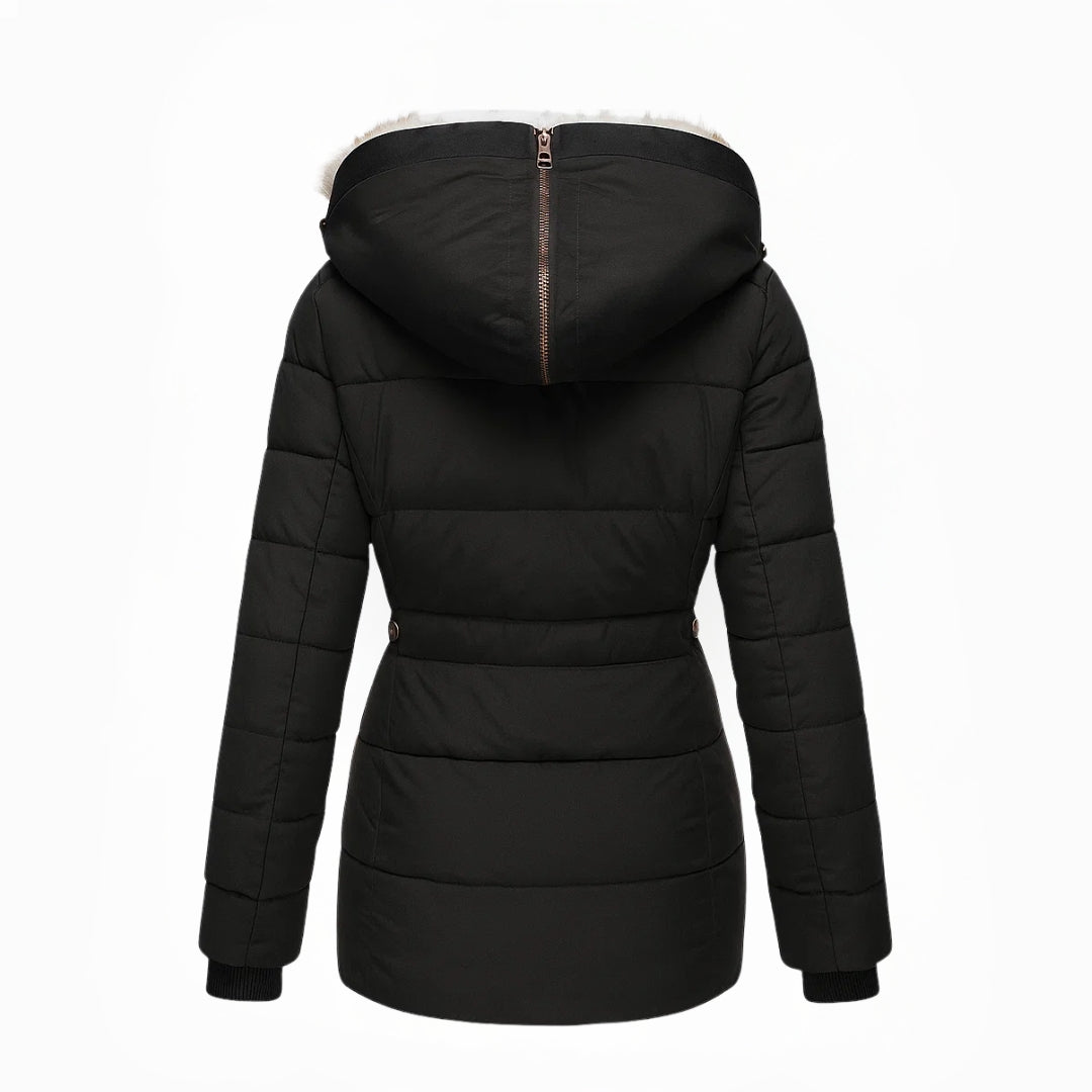 Aniek Damen-Winterjacke mit weicher Kunstfellfütterung für elegante Wärme