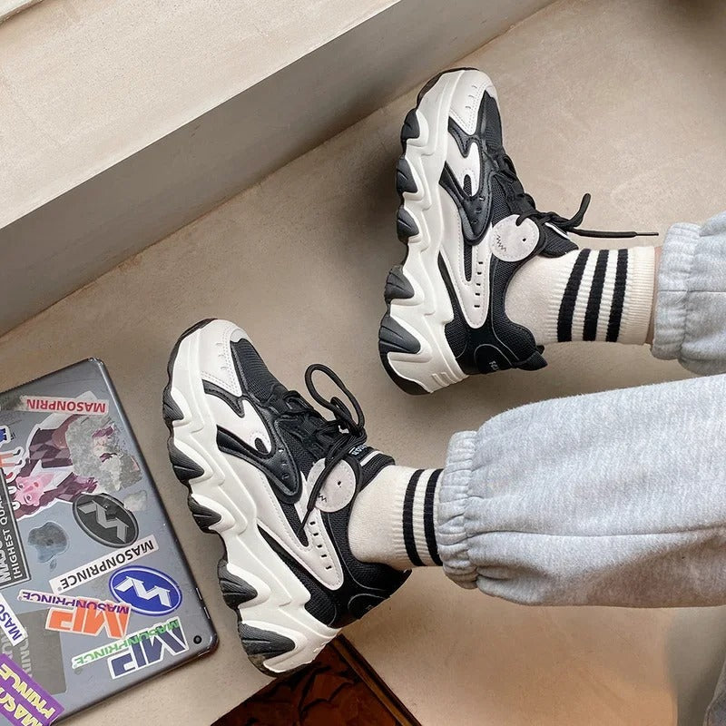Abby - Modische und Gemütliche Plateau-Sneakers