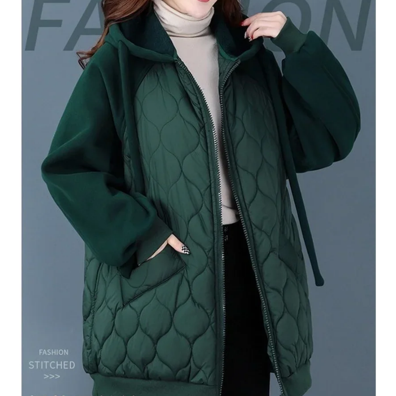 Ylka Jacket | Übergroße Steppjacke mit Kapuze für winterlichen Komfort