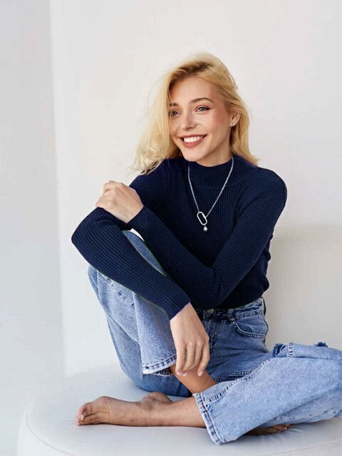 Modischer Rollkragenpullover für Frauen - Darian