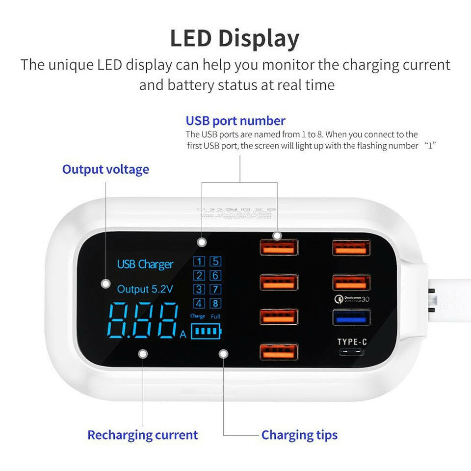 Devako Quick Charge 3.0 Slim USB-Ladestation